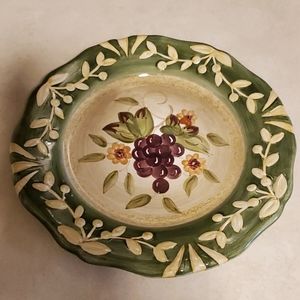 Certified International La Toscana dessert/salad plate grapes design